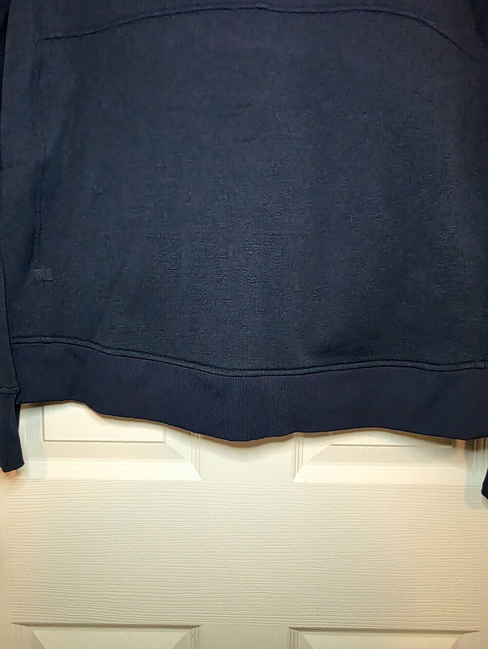Lululemon Kick The Cold Funnel Neck Fleece Sweatshirt Inkwell Navy Blue Size 8 - Picture 12 of 15